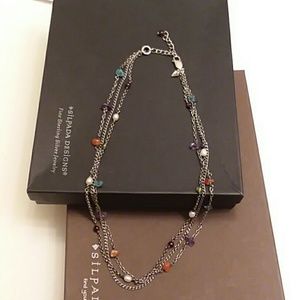 Silpada 3 strand sterling silver necklace